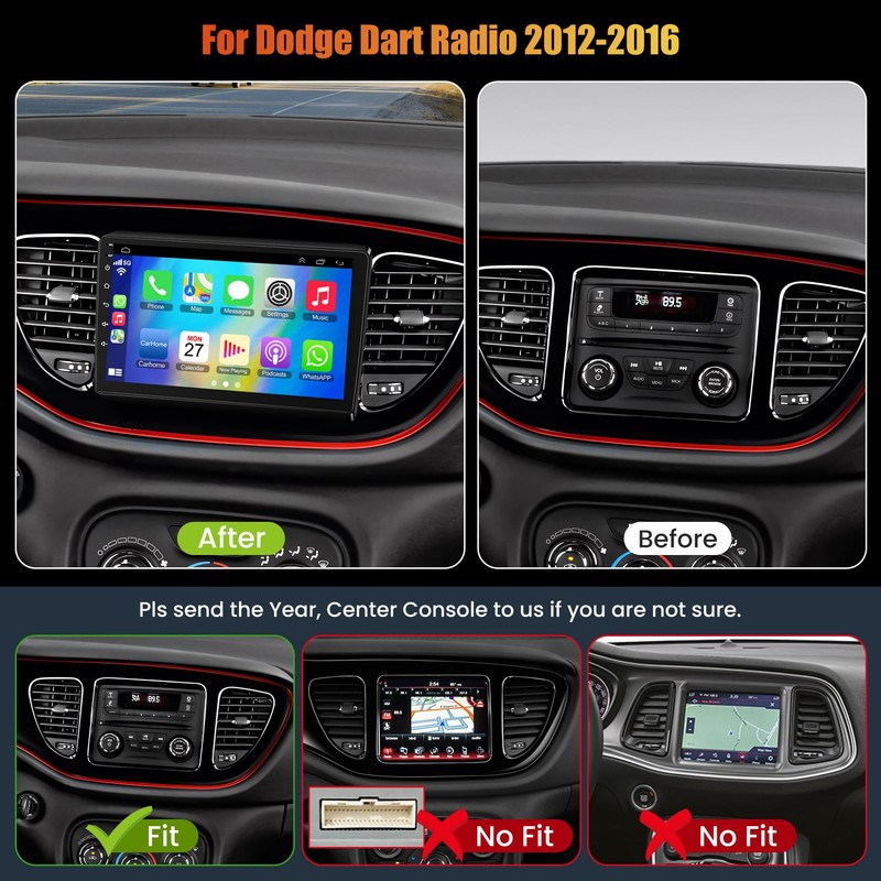 Android 13 Car Stereo for Dodge Dart Radio 2012-2016 4G