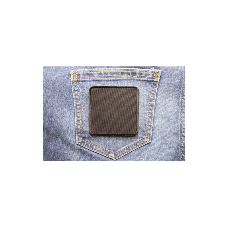 Ivamis Black 3 Inch Square Blank Patch- 3x3 inch -