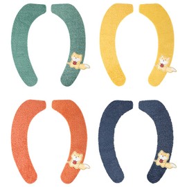 DAJUXIN 4 Pairs Reusable Toilet Seat Cushions Washable and Reusable Toilet Seat Pad Cute Toilet Seat Cushion Soft Toilet Seat Cover Cushion for Universal Toilet Cover