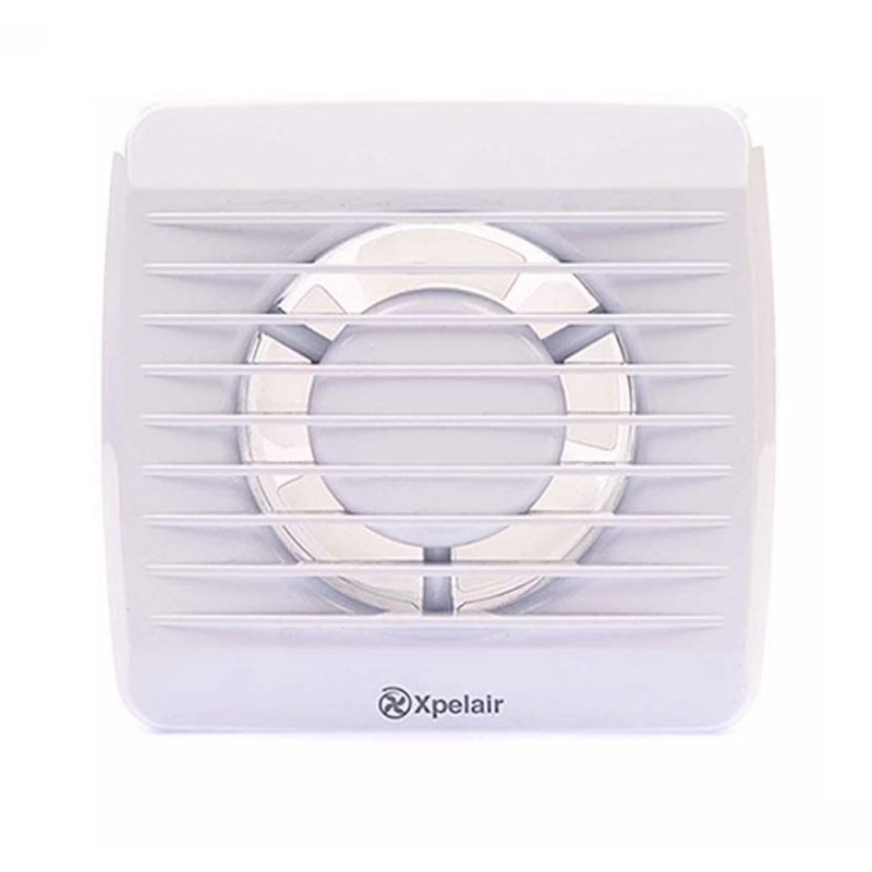 Xpelair VX100T Square Extractor Fan with Timer for Bathroom WC