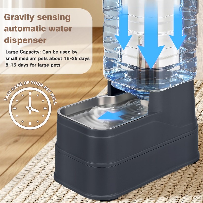 2.2 Gallon Pet Automatic Dog Water Dispenser Cat Gravity Waterer