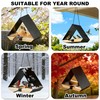 HOSUN Modern Metal Roof Hanging Wild Bird Feeder