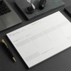 Ink+Volt Dashboard Deskpad | Undated Weekly Planner Notepad with 52