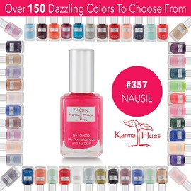 Karma Organic Natural Nail Polish-Non-Toxic Nail Art, Vegan and Cruelty-Free Nail Paint (NAUSIL)
