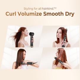 Magic Styler 5 in 1 Hair Styler, 1000W Air Styler, Detachable Hair Styler Tools for Drying Curling Straightening, Magic Hair Styler Hot Air Styler for All Hair Type/Length