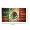 Mexican American Flag Mexico Flag 3x5 Ft Double Sided Print