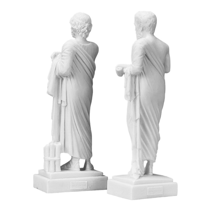 Set Homer & Herodotus Ancient Greek Authors History Sculpture Statue