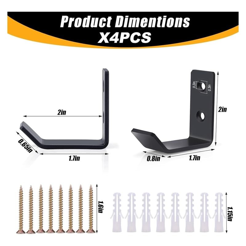 beiyaiey 4 Pcs Jack Stands Wall Mount Organizer, Car Jack