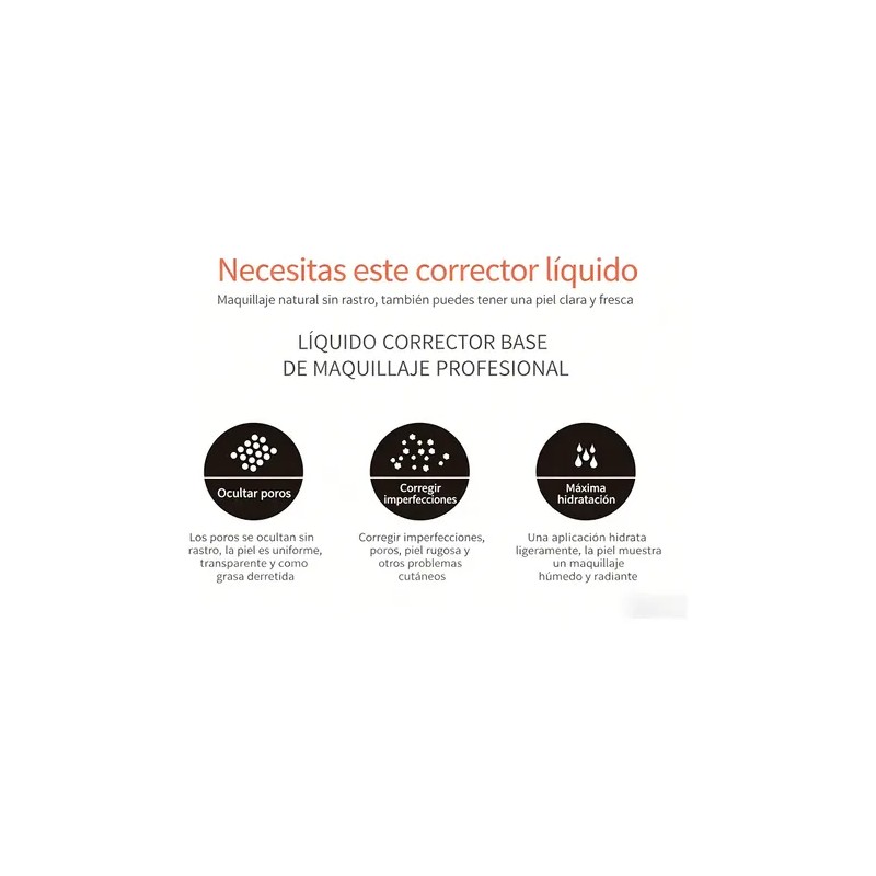 Base Correctora Impermeable De Larga Duración Bioaoua De 30