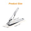 Sourcingmap Sharp Nail Clippers, Stainless Steel Slanted Edge Toenail Cutter