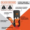 BLACK+DECKER BDX1021 8-Piece Ratchet Strap and Soft Loop Kit with