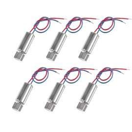 Alinan 6pcs DC 1.5V 3V 3.7V 8000RPM-9500RPM 6x12mm Miniature Micro Vibrating Vibration Coreless Motor Small Electric Motors 2 Wires