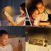 Portable rechargeable LED reading lamp, featuring 3 color temperature memory