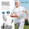 NEOtech Care Adjustable Back Support with Double Adjustment Straps -
