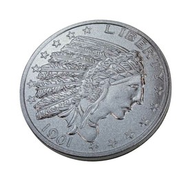 Aeromach CI-1050D Antique Nickel Coin/Medallion Horn Cover for 2014+ Indian Chief, Chieftain, Dark Horse, Springfield & Roadmaster Model with Thunderstroke Engine - Adhesive Backed Foam - Made in USA