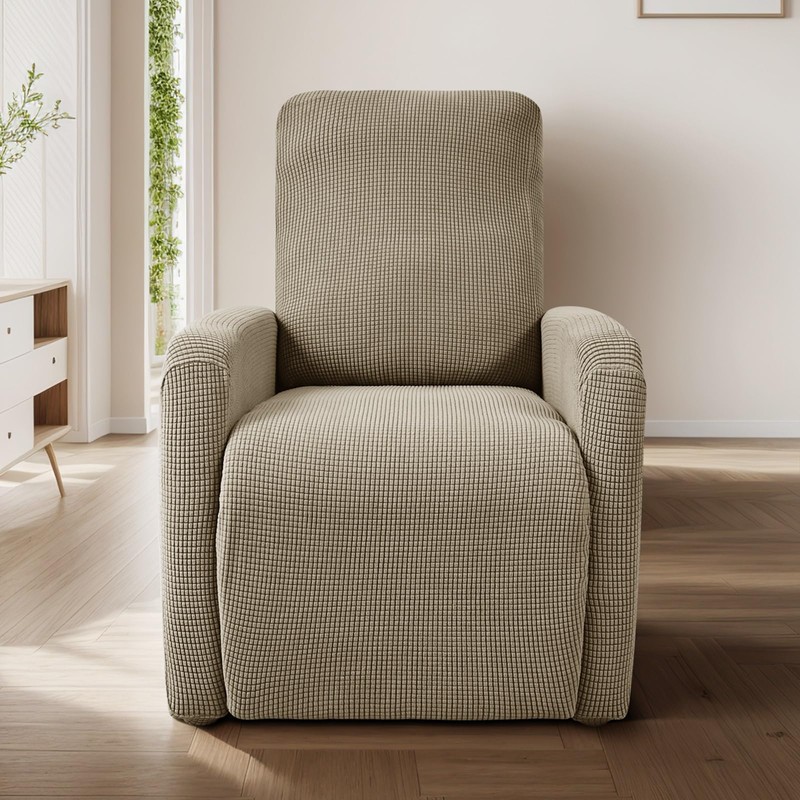 4-Piece Waterproof Stretch Recliner Chair Covers - Jacquard Fabric Small