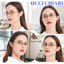 OCCI CHIARI 4 Pack Computer Reading Glasses Blue Light Blocking Readers Women Men Lightweight Flexible TR90 Reader 1.00 1.25 1.50 1.75 2.00 2.25 2.50 2.75 3.00 3.50 4.00 (Brown,175)