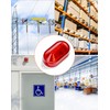 QWORK AC110V - 120V Industrial Strobe Siren Alarm Warning Light