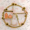 Crane Baby Nursery Décor, Brass Shelving Wall Décor for Boys
