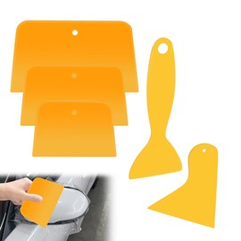 5PCS Body Filler Spreaders 3 Styles Car Body Filler Repair Kit Plastic Glass Film Scrapers Reusable Car Filler for Bodywork for Putties,Applying Fillers,Caulking Agents Car Body Maintenance and Paint