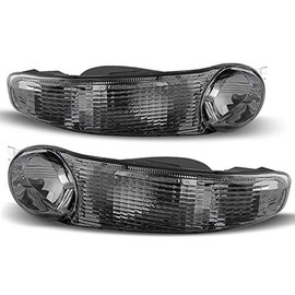 ACANII - For 2002-2006 GMC Sierra 1500 / Yukon Denali Model Smoked Lens Bumper Parking Lights Siganl Lamps Left+Right