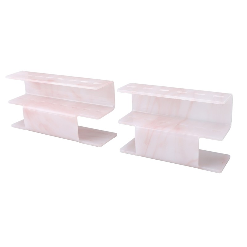 2Pcs Tweezers Organizer Rack 6 Holes and 8 Holes Plastic