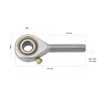 SG Store 2pcs M6x1.0 Spherical Rod End Bearing Rose Joint