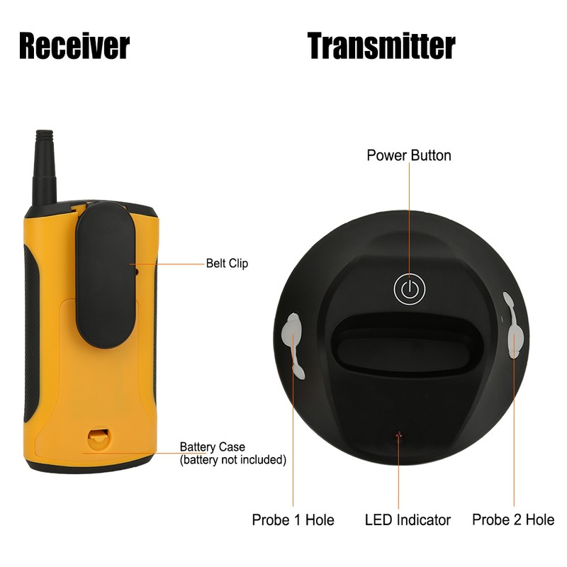Dual Probe Wireless Transmission BBQ Thermometer Food Thermometer Kitchen Cooking