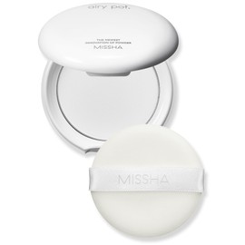 MISSHA Airy Pot Pressed Translucent Powder Pact 5g I Make Up Finishing Setting Powder For a Natural Matte Finish