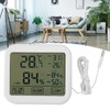 OWE034 4in Digital LCD Thermohygrometer Touch Screen Temperature Humidity Meter