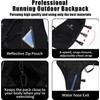 BBAIYULE Hydration Running Vest, 470ml Water Bottle, 9 Pockets, Reflective