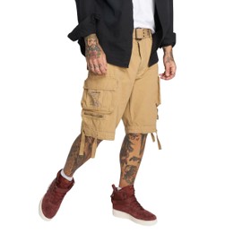 Brandit Mens Savage Vintage Shorts Cargo, Beige, L UK