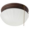 6720200 Two-Light Flush-Mount Indoor Ceiling Fixture with Pull Chain, Sienna