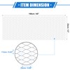X AUTOHAUX Car Grill Mesh, 40"x13" 25x11mm Hexagon Hole for