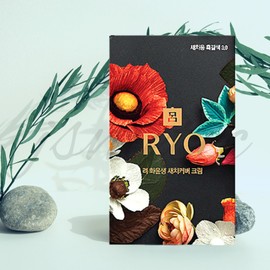 Ryeo Hwayunsaeng gray hair cover cream 3.0 dark brown hair dye / 려 화윤생 새치 커버 크림 3.0 흑갈색 염색