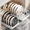 Mnftive pots and pans organizer under cabinet,pot lid organizers inside