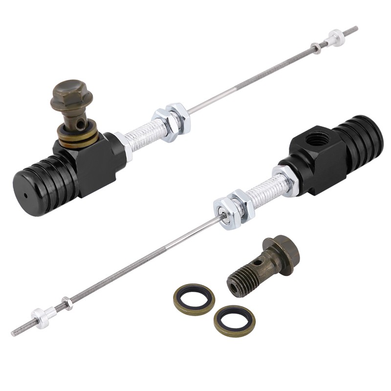 M10x1.25mm Hydraulic Clutch Master Cylinder Brake Pump Black for Motorcycle