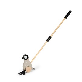 small Foot 12494 Sliding Animal Penguin, First Walking Toy Made of FSC 100% Certified Wood, Sliding Toy with Waddling Feet, for Children from 18 Months, 12494