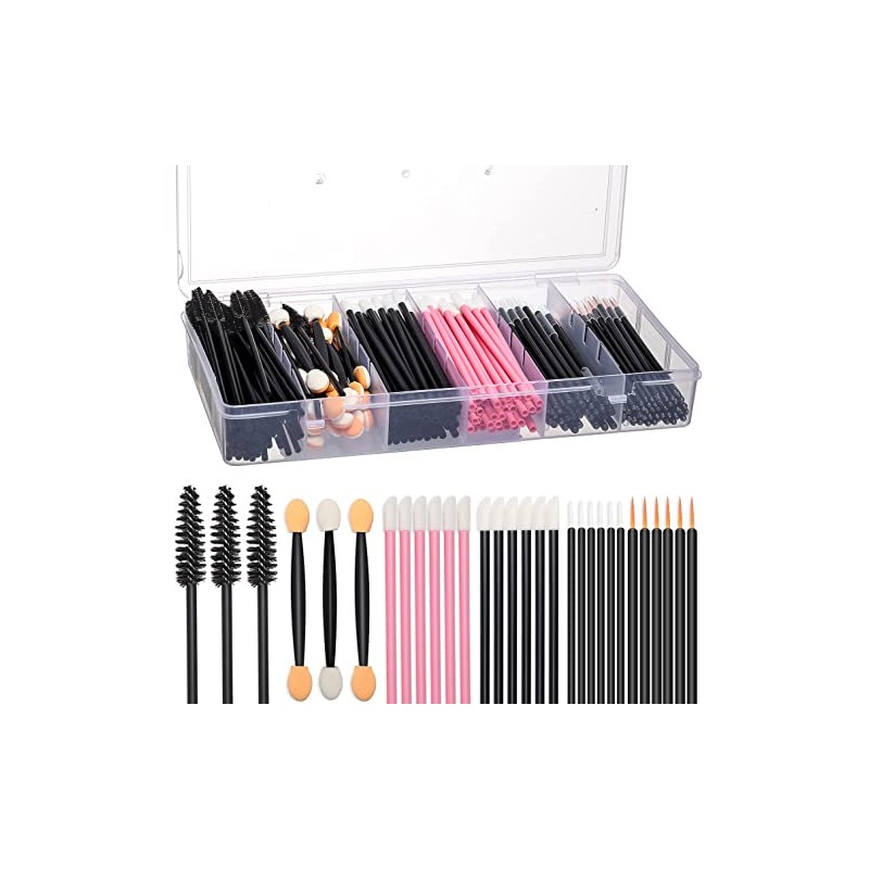Kit de Herramientas de Maquillaje Desechables de 300 Piezas, Cepillo