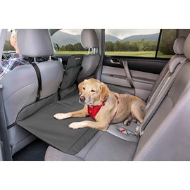 Kurgo Rover Backseat Bridge Dog Car Extender, Seat Bridge for Dogs, Padded Pet Car Barrier, Reversible, Water Resistant, Universal Fit, Up to 75 lbs
