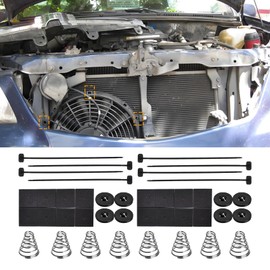 Tecledsn 2PCs Car Fan Mounting Kit, Electric Radiator Fan Ties Straps Mounting Set Replacement for Electric Cooling Fan and Transmission Cooler, Universal for SUV, Truck and More