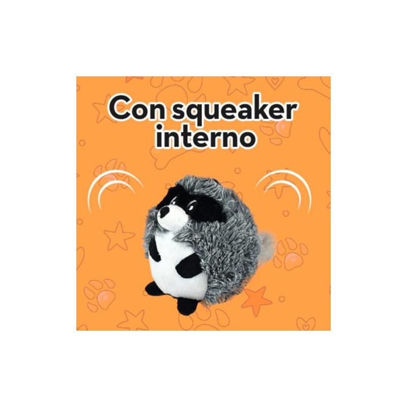 Fancy Pets Juguete para Perros de Peluche Mapache Barrigón Buddies