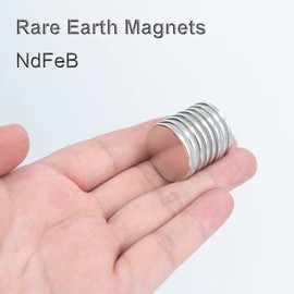 Realth Neodymium Disc Magnets Permanent Small Round Rare Earth Magnets for Research Industrial Purposes Educational(MC25208B)