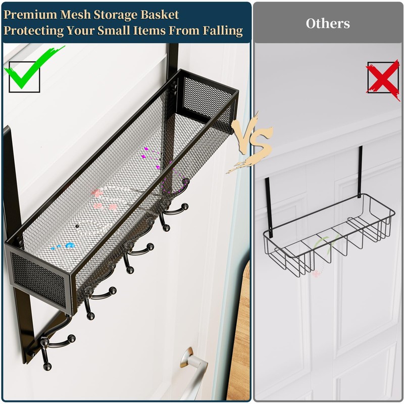 Consumest Over The Door Hooks Organizer - Over Door Hanger