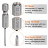 HARFINGTON 10pcs #1 Phillips Screwdriver Bit PH1 1/4" Hex Shank