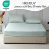 HighBuy Green Full Sheets Set 4 Piece - Breathable Tencel