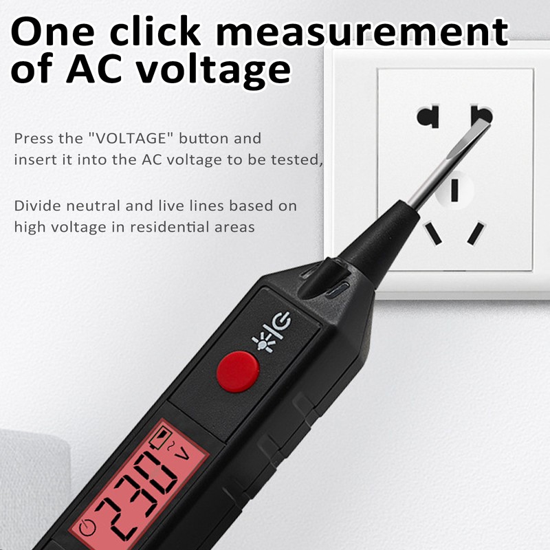 Voltage Tester Non-Contact Voltage Tester Range AC 12~300V Neutral and