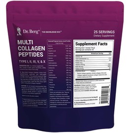 Multi Collagen Peptides – 15.5 g per serving - Grassfed, Pasture Raised Wild Caught Sources - 25 servings