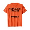Knast Prison Carnival Costume Jail Insecter T-Shirt