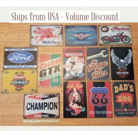 Lucas Oil Products Tin Sign Gas Lube Logo Man Cave Vintage Retro Shop Garage Art